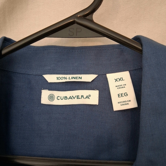 Men's Cubavera Casual 100% Buttoned Linen Shirt : 2XL : NEW w/Tags - Picture 3 of 9